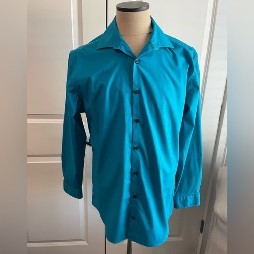Men’s Kenneth Cole dress shirt, size 16 slim fit stretch no iron